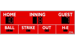 (DC-150-16x5) Baseball-Softball LED Wireless Controlled Scoreboard (OUTDOOR)