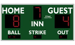 (DC-150-8x4) Baseball-Softball LED Wireless Controlled Scoreboard (OUTDOOR)