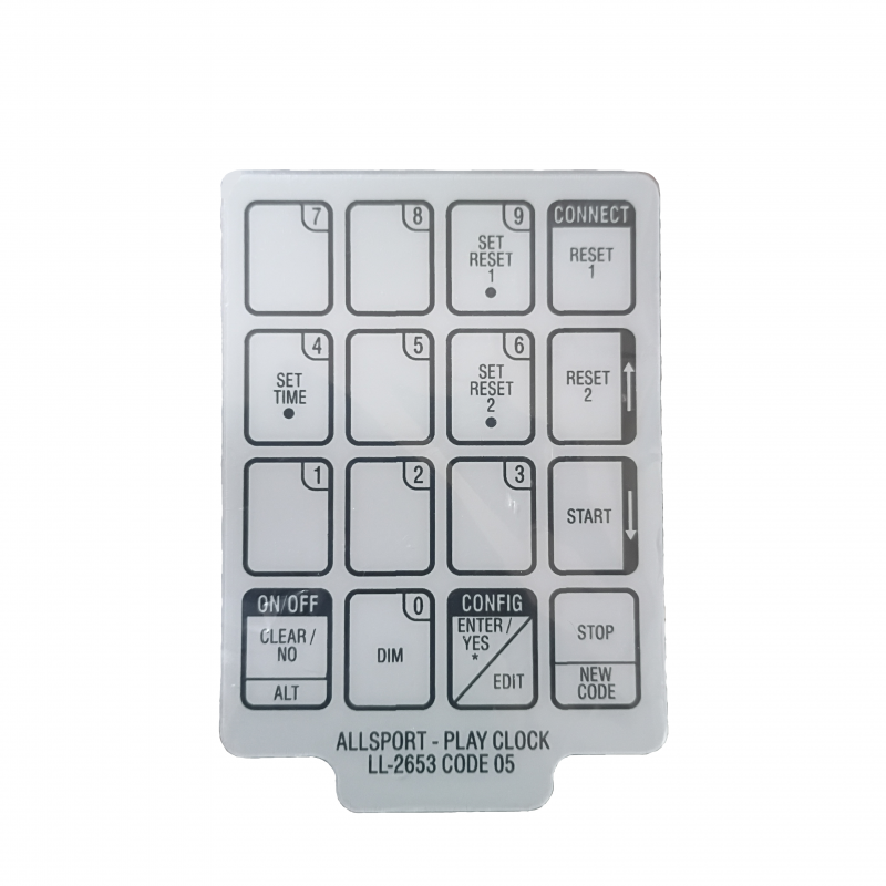 (LL-2806) Daktronics All Sport RC-100, RC-200 Sport Insert Kit